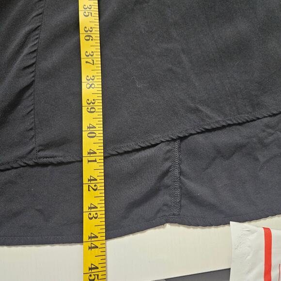 Torrid Halter Dress Sz 0 Large Black Midi Sleeveless Keyhole Pockets Minimalist - Picture 11 of 11